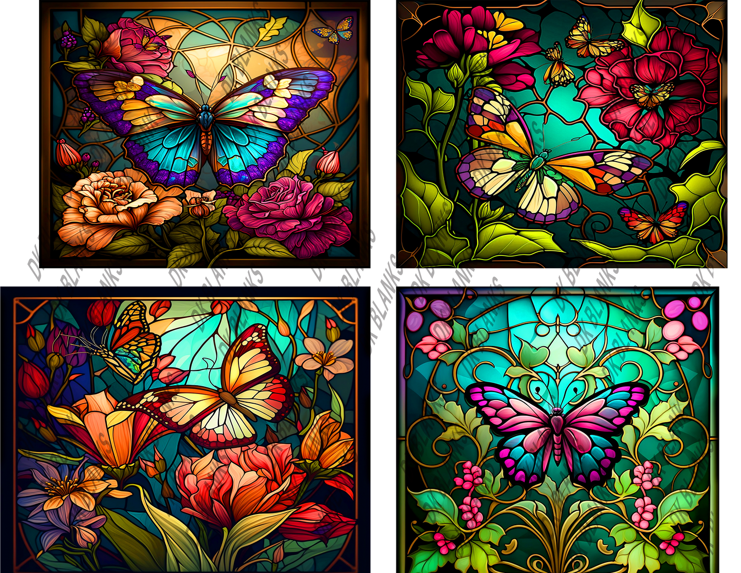 butterfly stained glass bundle